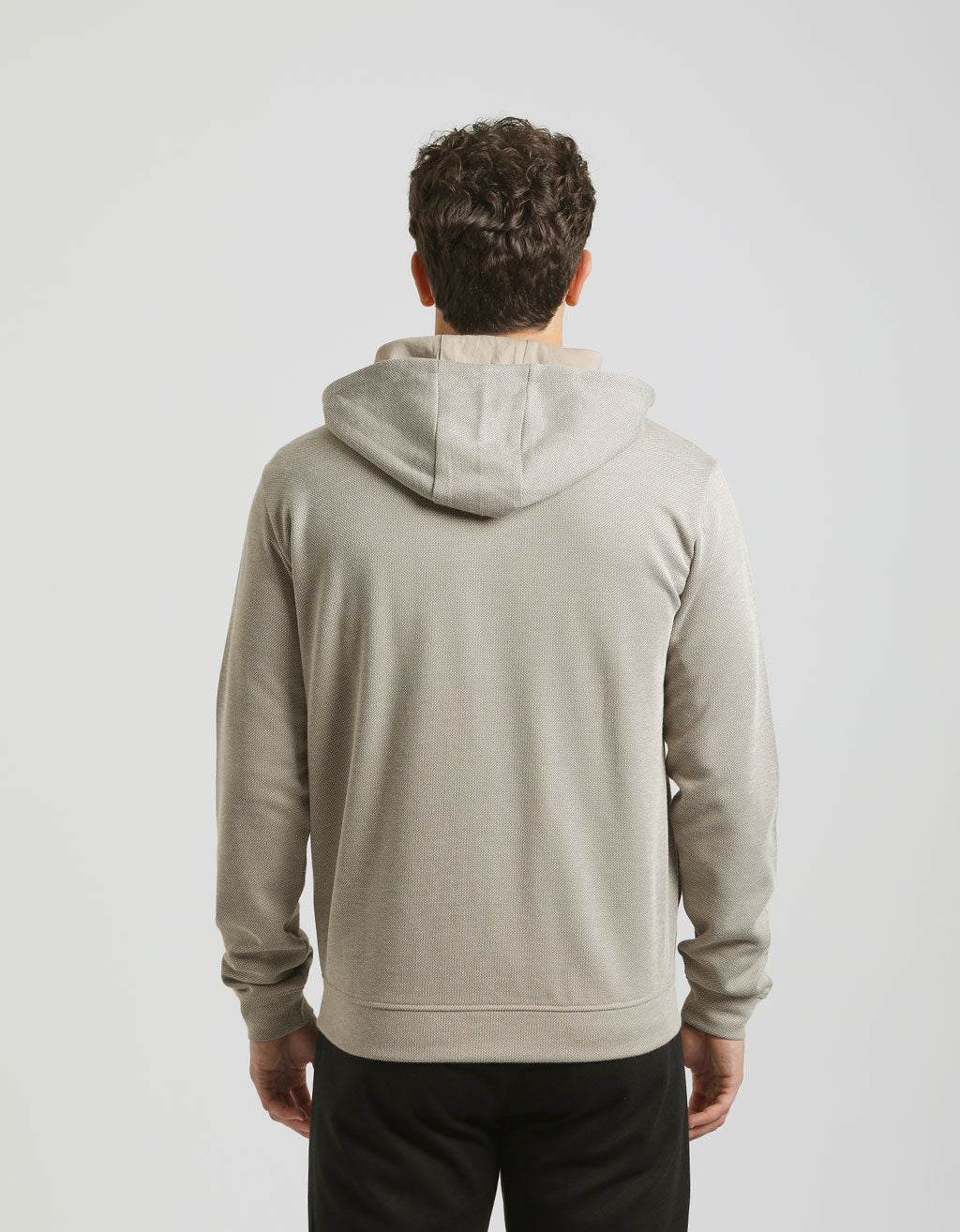 Felpa zip con cappuccio