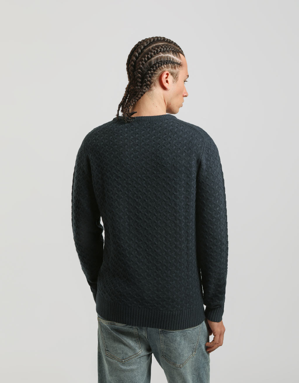 Maglia girocollo strutturata