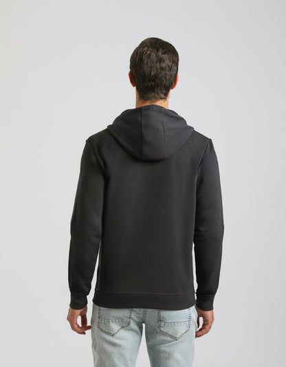 Felpa zip con cappuccio