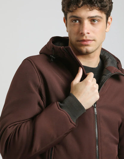 Bomber imbottito con cappuccio