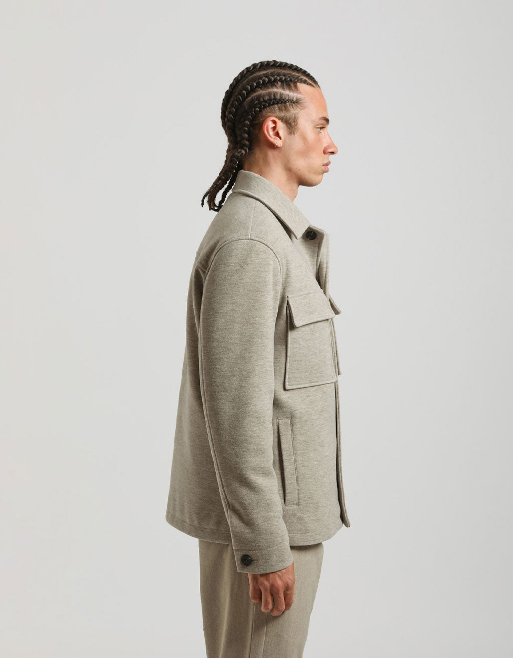 Giacca camicia con bottoni