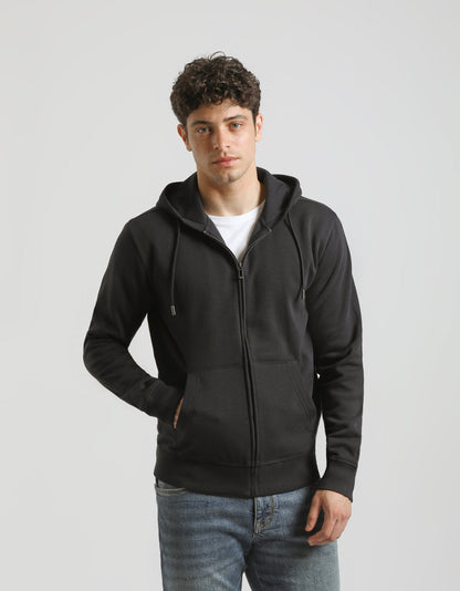 Felpa zip con cappuccio