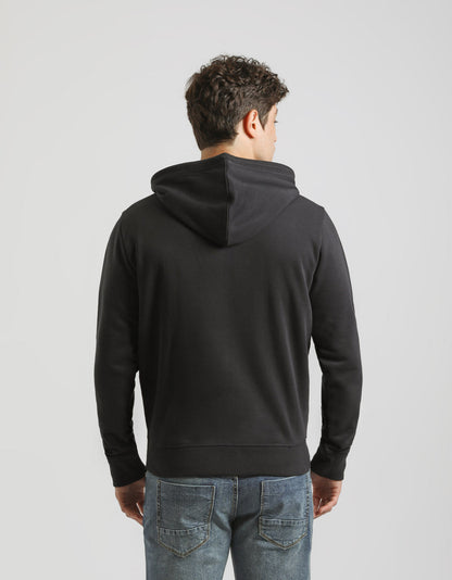 Felpa zip con cappuccio