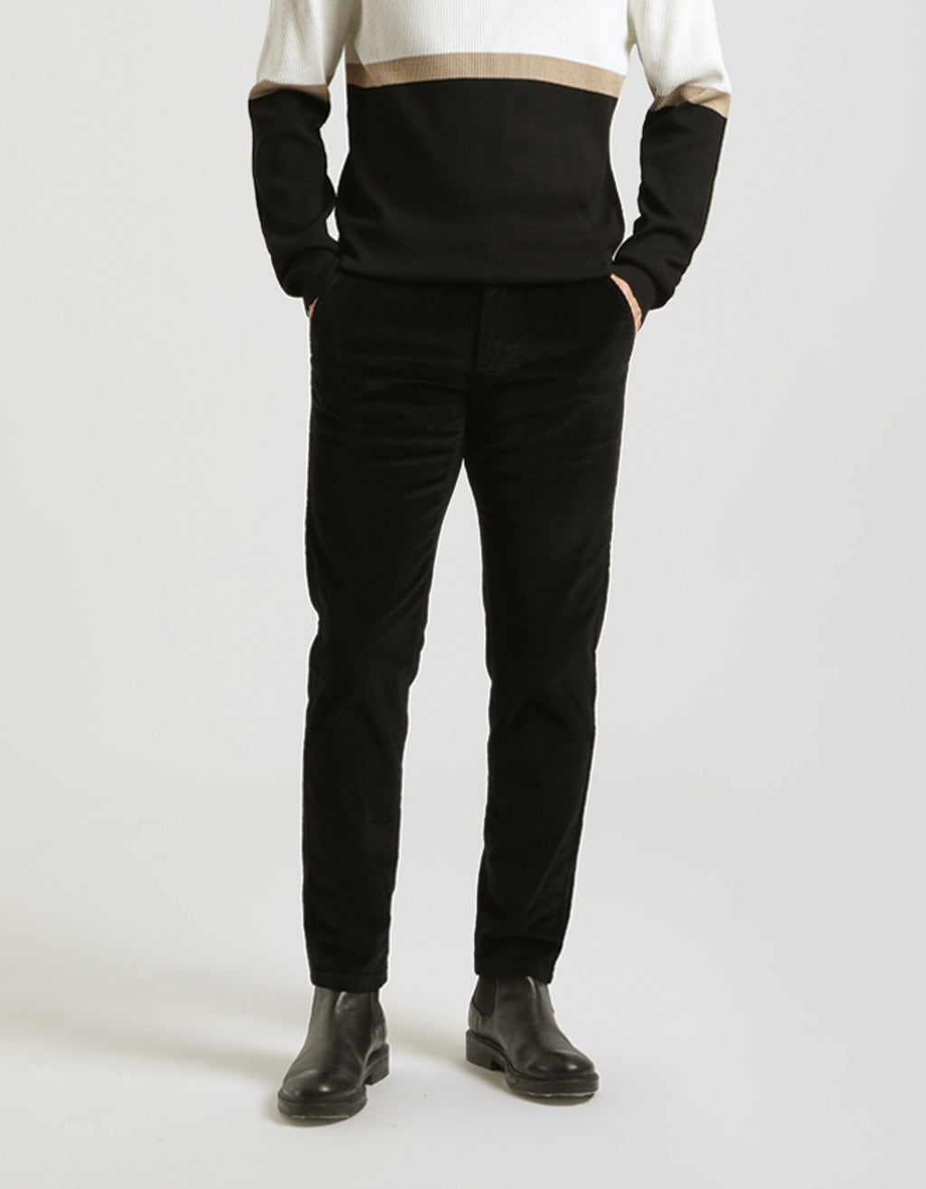 Pantaloni chino di velluto