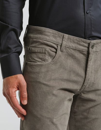 Pantaloni cinque tasche di velluto