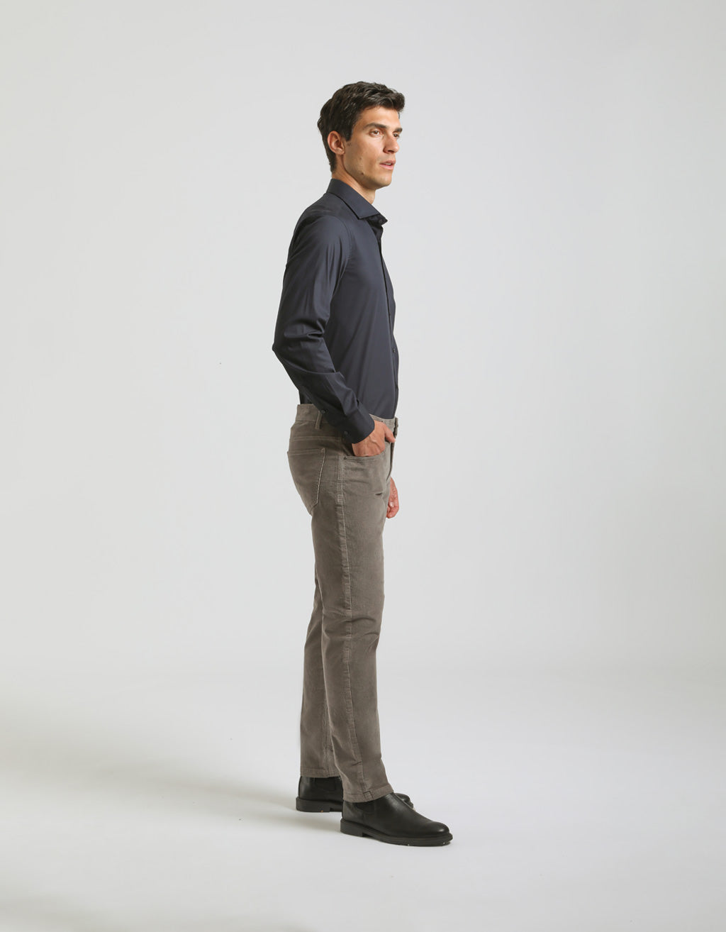 Pantaloni cinque tasche di velluto