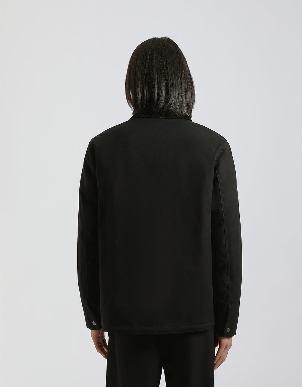 Giubbotto in cotone con collo in velluto