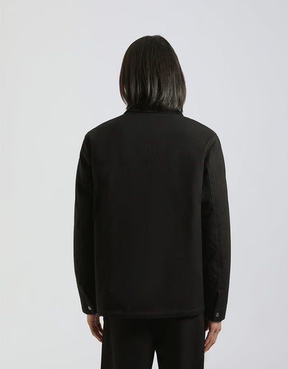 Giubbotto in cotone con collo in velluto