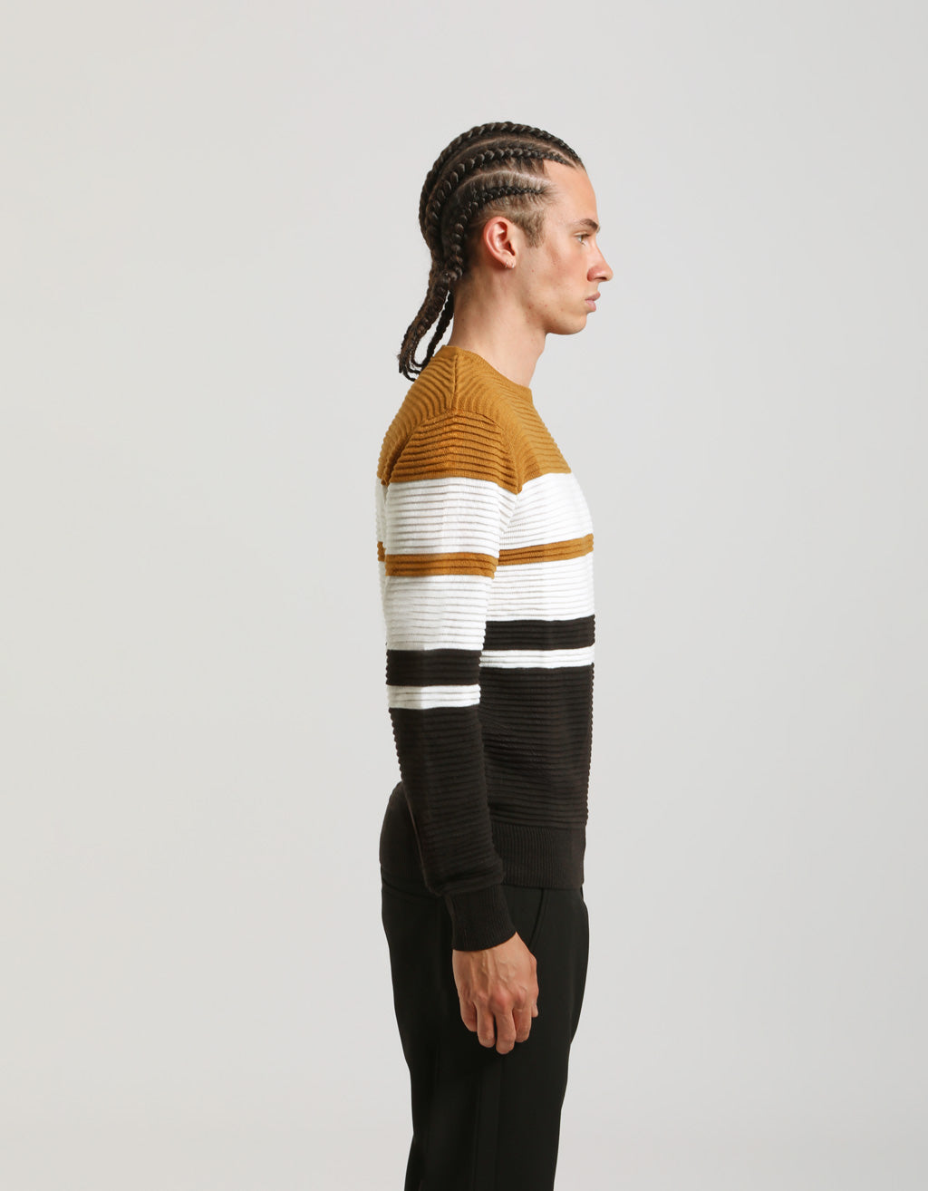 Maglia girocollo colorblock