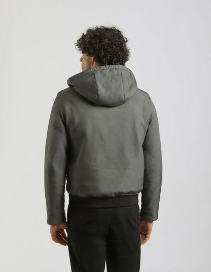 Bomber imbottito con cappuccio