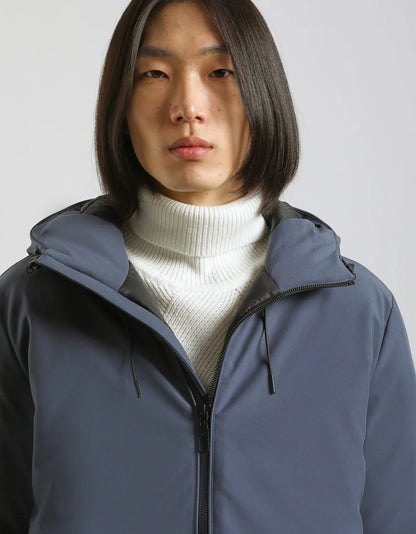 Giubbotto antivento con cappuccio