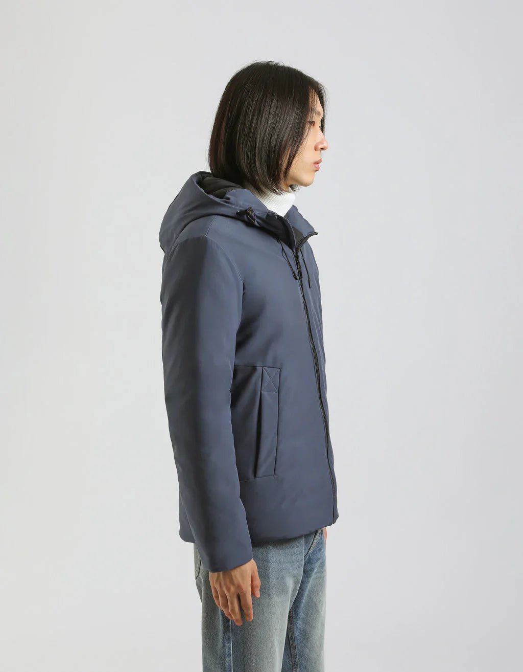 Giubbotto antivento con cappuccio