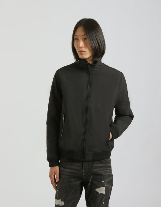 Bomber imbottito con collo lupetto