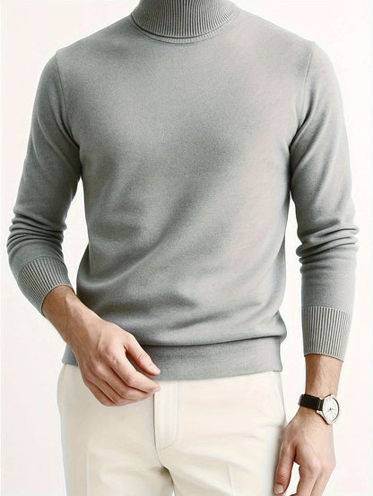 Maglione Collo Alto Casual e Caldo