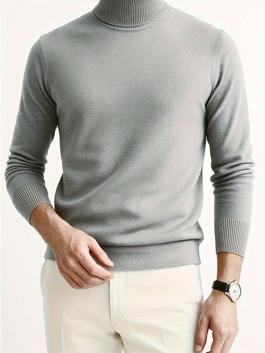 Maglione Collo Alto Casual e Caldo