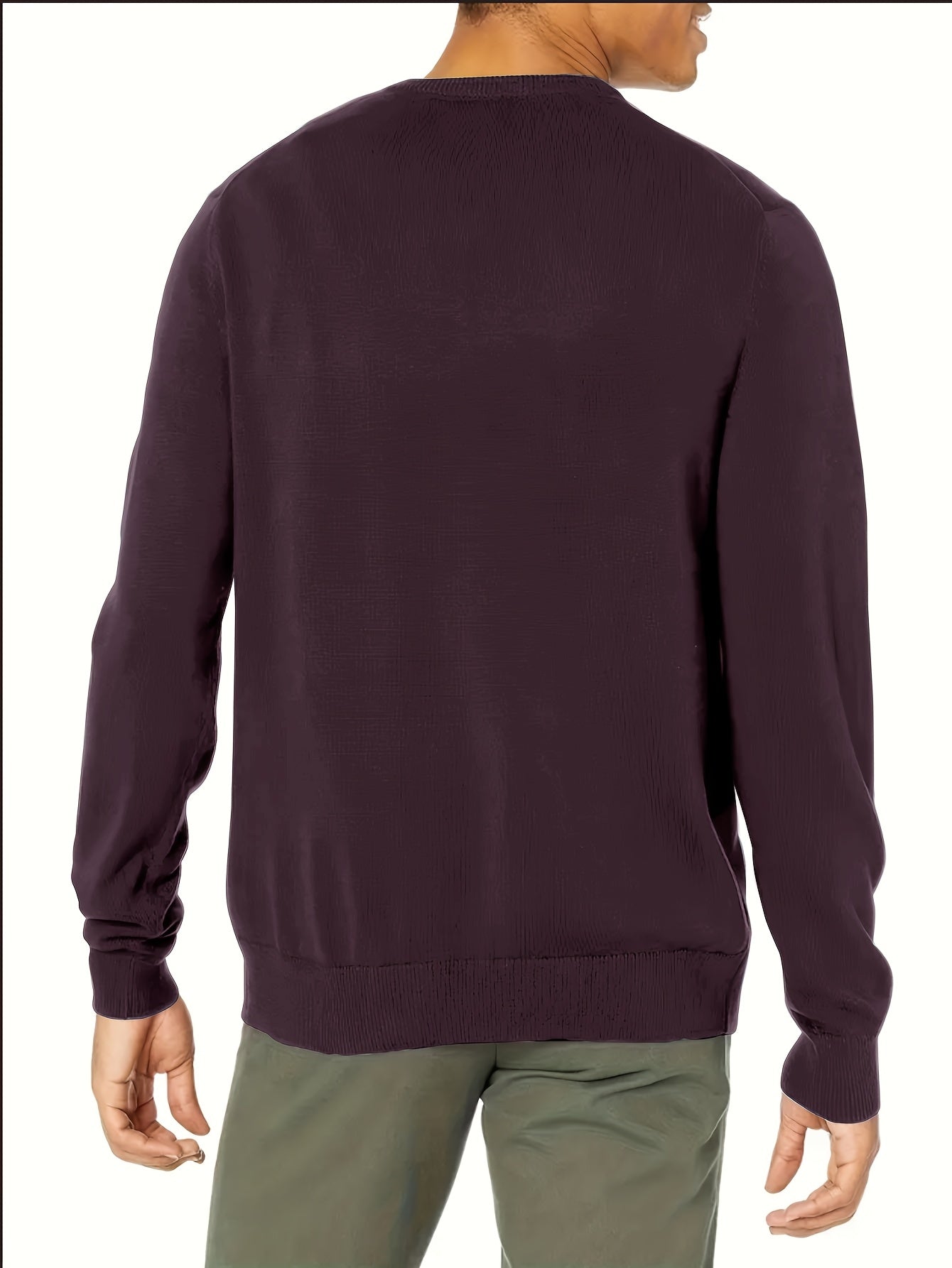 Maglione Girocollo In Maglia Tinta Unita