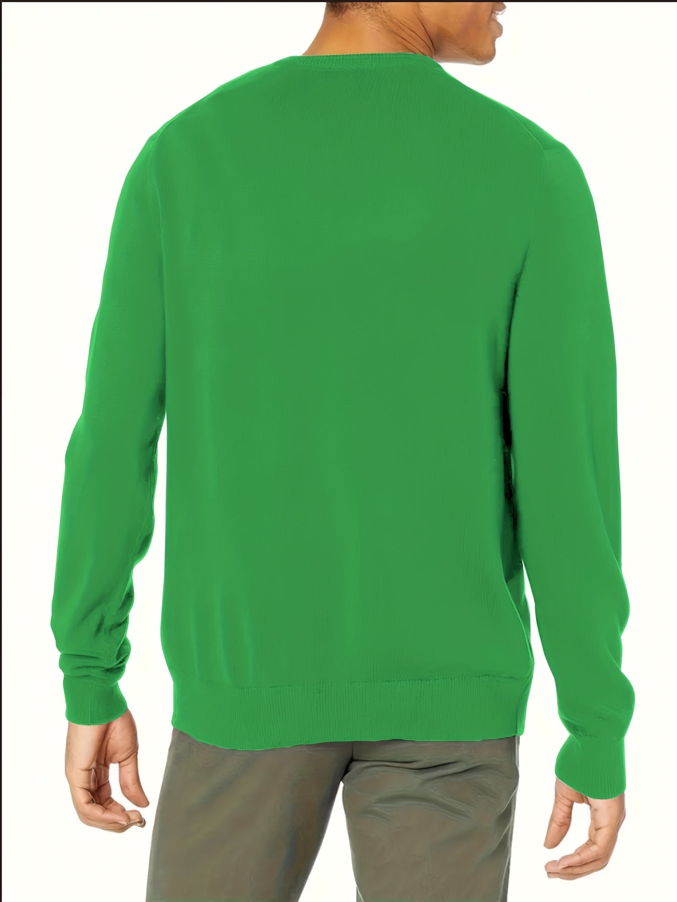 Maglione Girocollo In Maglia Tinta Unita