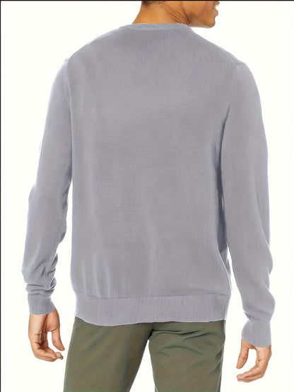 Maglione Girocollo In Maglia Tinta Unita