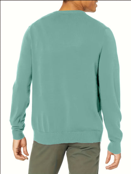 Maglione Girocollo In Maglia Tinta Unita