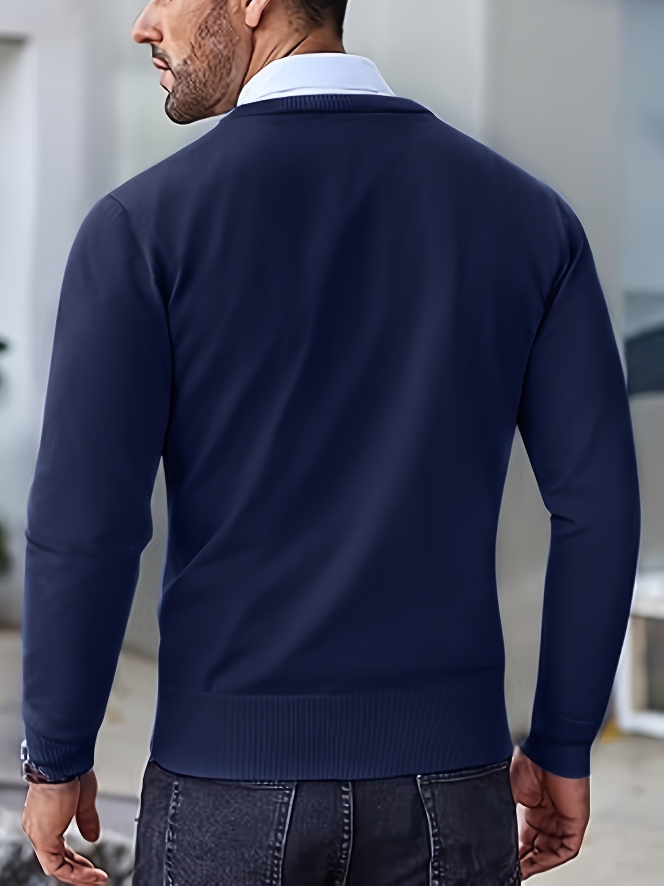 Pullover Casual Girocollo in Maglia Calda