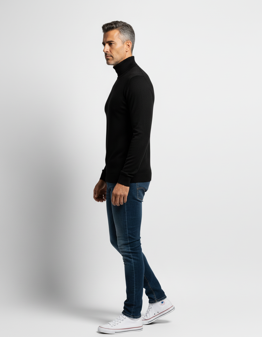 Maglione Dolcevita Essenziale in Maglia