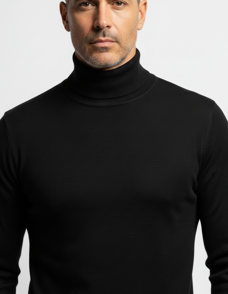 Maglione Dolcevita Essenziale in Maglia