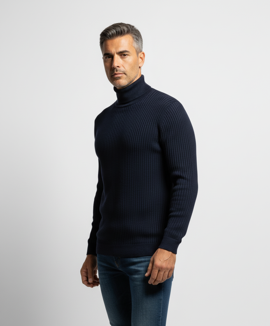 Maglione Dolcevita Essenziale in Maglia